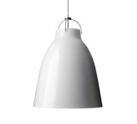 Fritz Hansen Lampe suspendue modèle Caravaggio P2, conçue par Cecilie Manz, éclairage flexible et réglable, aluminium, 25,8 x 25,8 x 33,7 cm, blanc (référence : 54007005)
