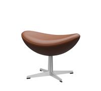 Fritz Hansen Ottoman Egg - cuir Essential noyer - Aluminium