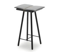 Fritz Hansen Tabouret de bar Georg bas Chêne laqué noir