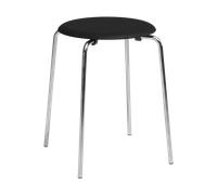 Fritz Hansen Tabouret Dot Frêne noir-chrome