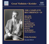 Fritz Kreisler : Intégrale Des Enregistrements (Volume 10) - Cd Album