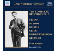 FRITZ KREISLER - KREISLER COMPLETE RECS V. 5 - CD - F4z