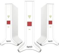Fritz!Mesh Set 4200 Lot de 3 (3 x Fritz!Répéteur, idéal pour routeur Internet ou modem à fibre optique (ONT), couverture Wi-Fi pour 5 à 7 pièces, Triband Wi-Fi 6 jusqu'à 4 200 Mbit/s, version