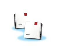 Fritz!Mesh Wi-FI Set 1600 (Pack de 2) - Mesh WiFi jusqu'à 3000 Mbit/s, Double Bande, Plug & Play, Compatible avec Tous Les Routeurs, Mises à Jour Gratuites, Made in Europe, Garantie 5 Ans, pour 5