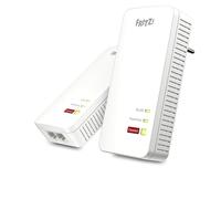 FRITZ!Powerline 1240 AX WLAN Set | Mesh | Wi-FI 6 jusqu'à 600 MBit/s | Wi-Fi mono-bande (2,4 GHz), CPL via le réseau électrique jusqu'à 1,2 Gbit/s, configuration simple, Made in Europe