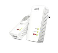 FRITZ!Powerline 1260 WLAN Set | Mesh | Wi-FI 5 jusqu'à 1,2 GBit/s | Wi-Fi bi-bande (2,4/5 GHz), CPL via le réseau électrique jusqu'à 1,2 Gbit/s, configuration simple, Made in Europe