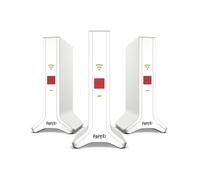 FRITZ!Repeater FRITZ!Mesh Set 4200 3-pack Edition Inter Ripetitore di rete 4200 Mbit/s Rosso, Bianco