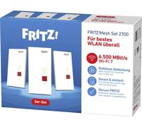 FRITZ! Répéteur WiFi 7 FRITZ!Mesh Set 2700 3er-Set 20003143 WiFi, LAN 6.5 GBit/s WiFi 7, maillé, commandable par appli