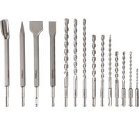 FRITZFURT 3161-3014 Jeu de couronnes-trépan 14 pièces 5 mm, 6 mm, 8 mm, 10 mm, 12 mm, 14 mm SDS-Plus 1 set