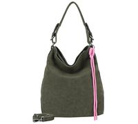 Fritzi aus Preussen Bitzi01 Suede Jacky Dark, Hobo Femmes, Vert Olive foncé, L