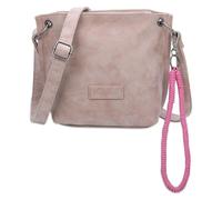 Fritzi aus Preussen Fritzi03N Vintage Taupy Crossbody Sac bandoulière similicuir Femme Sac à bandoulière Festival Ville vegan pendentif amovible effet vintage lavé 22,5 x 20,5 x 8,5 cm, Beige taupe