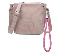 Fritzi aus Preussen Fritzi03N Vintage Taupy Crossbody Sac bandoulière similicuir Femme Sac à bandoulière Festival Ville vegan pendentif amovible effet vintage lavé 22,5 x 20,5 x 8,5 cm, Beige taupe