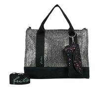 Fritzi aus Preußen Painted Straw Shopper Silver Black