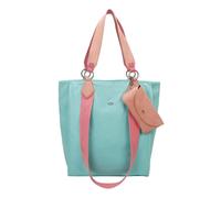Fritzi Izzy02 Canvas Pooly Shopper Sac cabas mélange coton Femme Sac à main Festival Ville Plage vegan étui lunettes amovible 39 x 32 x 11 cm, Menthe