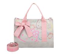 Fritzi aus Preußen Sac à épaule gris clair multicolore pour femme - Canvas Hello Kitty Tote Bag Limited Outline Pale Cat 311324