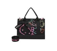 Fritzi aus Preussen Sac fourre-tout en toile Hello Kitty Limited Outline Black Cat
