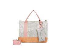Fritzi aus Preußen Tote Bag Limited Painted Straw Shopper Silver Nature