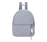Fritzi Backpack Lea Blue Grey Femme Sac à Dos Nylon Fermeture Éclair Poche Intérieure Poches Plaquées Quotidien Travail Voyage Sac Ville 25 x 29 x 10 cm, Bleu Gris
