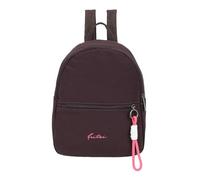 Fritzi Backpack Lea Espresso Femme Sac à Dos Nylon Fermeture Éclair Poche Intérieure Poches Plaquées Quotidien Travail Voyage Sac Ville 25 x 29 x 10 cm, Espresso
