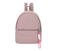 Fritzi Backpack Lea Grey Femme Sac à Dos Nylon Fermeture Éclair Poche Intérieure Poches Plaquées Quotidien Travail Voyage Sac Ville 25 x 29 x 10 cm, Gris