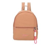 Fritzi Backpack Lea Mocca Femme Sac à Dos Nylon Fermeture Éclair Poche Intérieure Poches Plaquées Quotidien Travail Voyage Sac Ville 25 x 29 x 10 cm, Moka