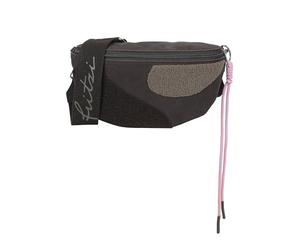 Fritzi Bum Bag Medium Limited Happy Flocked Heritage Soft Coffee Sac banane similicuir Femme Sac bandoulière Festival Ville vegan détails floqués pendentif cordon 16 x 34 x 11,5 cm, Coffee