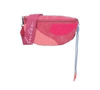 Fritzi Bum Bag Medium Limited Happy Flocked Jive Soft Berry Sac banane similicuir Femme Sac bandoulière Festival Ville vegan détails floqués pendentif cordon 16 x 34 x 11,5 cm, Soft Berry