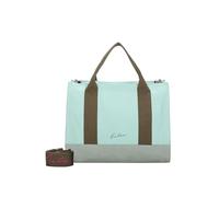 Fritzi Canvas Tote Bag Canvas Lime Shopper Sac cabas mélange coton Femme Sac à main bandoulière Festival Ville Plage vegan 29,5 x 40 x 14 cm, Vert menthe sauge