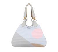 Fritzi Izzy Medium Limited Sunny Morning sac cabas femme toile coton sac épaule sac à main matelassé imprimé lumineux été ville 29 x 42 x 15 cm, gris clair