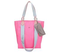 Fritzi Izzy02 Canvas Neon Pink Shopper Sac cabas mélange coton Femme Sac à main Festival Ville Plage vegan étui lunettes amovible 39 x 32 x 11 cm, Rose