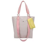 Fritzi Izzy02 Canvas Sand Shopper Sac cabas mélange coton Femme Sac à main Festival Ville Plage vegan étui lunettes amovible 39 x 32 x 11 cm, Beige