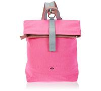 Fritzi Izzy03 Canvas Neon Pink Rucksack Sac à dos mélange coton Femme Rucksack Ville vegan bretelles réglables 40 x 30,5 x 18 cm, Rose