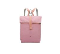 Fritzi Izzy03 Canvas Rosy Rucksack Sac à dos mélange coton Femme Rucksack Ville vegan bretelles réglables 40 x 30,5 x 18 cm, Rose