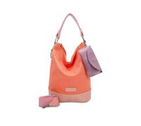 Fritzi Izzy07 Olga Canvas Fruity Hobo Sac hobo mélange coton Femme Sac bandoulière Festival Ville Plage vegan étui lunettes amovible sangle épaule 37 x 27 x 17 cm, Orange