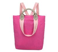 Fritzi Ju Lighty Pink Backpack Sac à dos nylon Femme Rucksack Festival Ville Uni ultra léger bretelles réglables poignée courte 38 x 30 x 17 cm, Rose