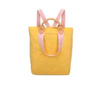 Fritzi Ju Lighty Warm Sun Backpack Sac à dos nylon Femme Rucksack Festival Ville Uni ultra léger bretelles réglables poignée courte 38 x 30 x 17 cm, Jaune chaud