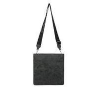 Fritzi Ronja Cross Vintage Black Idol Crossbody Sac bandoulière similicuir Femme Sac à main Festival Ville vegan effet vintage lavé 15 x 29 x 3 cm, Noir