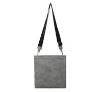 Fritzi Ronja Cross Vintage Rock Crossbody Sac bandoulière similicuir Femme Sac à main Festival Ville vegan effet vintage lavé 15 x 29 x 3 cm, Gris
