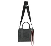 Fritzi SquareN Vintage Black Idol Crossbody Sac bandoulière similicuir Femme Sac à main Festival Ville vegan pendentif amovible effet vintage lavé 20,5 x 26 x 11 cm, Noir