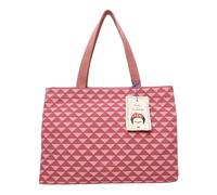 Fritzi x Frida Kahlo Easy 01 Canvas Shopper Geo Sac épaule femme toile fermeture éclair imprimé Frida Kahlo quotidien shopping 34 x 46.5 x 23 cm, Bleu clair