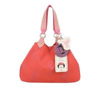 Fritzi x Frida Kahlo Izzy Medium Limited Kolibri Shopper Canvas Sac Cabas Femme Sac à Main Quotidien Voyage Bouton-Pression Anses Port Épaule 30 x 43 x 16 cm - Rose, Vert, Orange