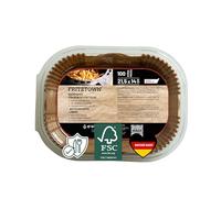 FRITZTOWN Air Fryer Lot de 100 feuilles de papier sulfurisé rectangulaires, 21,5 x 14 cm, pour friteuses à air chaud, compatible avec Ninja AF300EU AF400EU SL400EU AF500EU, autres friteuses à air