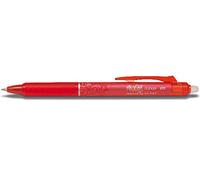 Pilot FriXion Clicker Stylo roller rétractable encre gel effaçable pointe fine 0,5 mm rouge