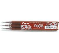 Frixion Ball Set De 3 Recharges Pour Roller Encre Gel Thermosensible Pointe Moyenne Chocolat
