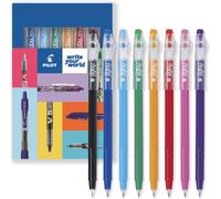 Frixion Ball Stick 07 - 0,7 Mm - Stylos À Encre Gel Effaçable - Dans Un Emballage Portefeuille (Pochette Essentielle De 8)