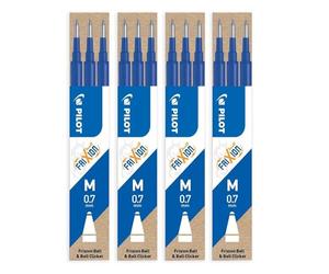 Frixion BLS-FR7 Recharge Roller 0.7 mm Bleu 4 x Lot de 3