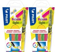 Frixion Light 4136s6 Lot De 12 Surligneurs Rose/Jaune/Vert/Bleu/Violet/Orange (12 Pièces, Multicolore)[Z989]