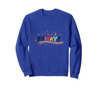Friyay! Célébration Festive du Week-End pour Les Enseignants Sweatshirt, Unisexe pour Adultes, Bleu Royal, XXL