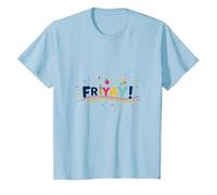 Friyay! Célébration Festive du Week-End pour Les Enseignants T-Shirt, Enfant, Bleu Céleste, 2 Ans
