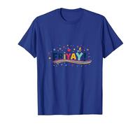 Friyay! Célébration Festive du Week-End pour Les Enseignants T-Shirt, Homme, Bleu Royal, 3XL